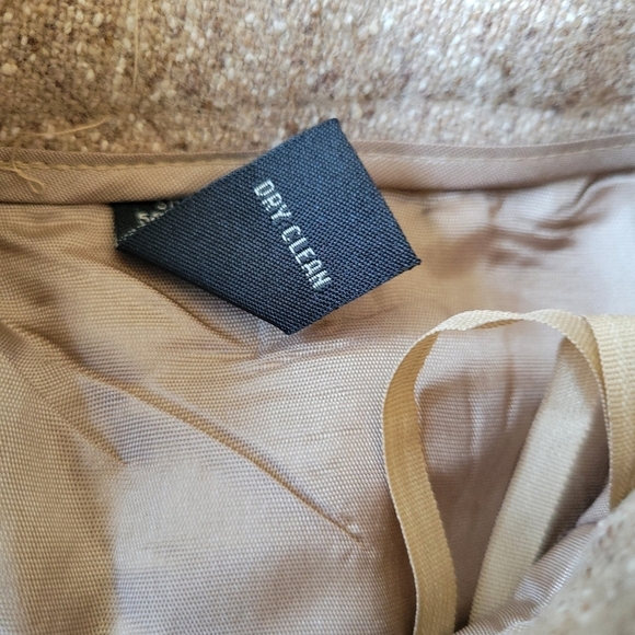 Valerie by Valerie Stevens Silk Wool Blend Speckled Trouser Oatmeal Size 8P - Picture 5 of 11